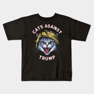 Cats Against Trump, Funny Cat Kids T-Shirt